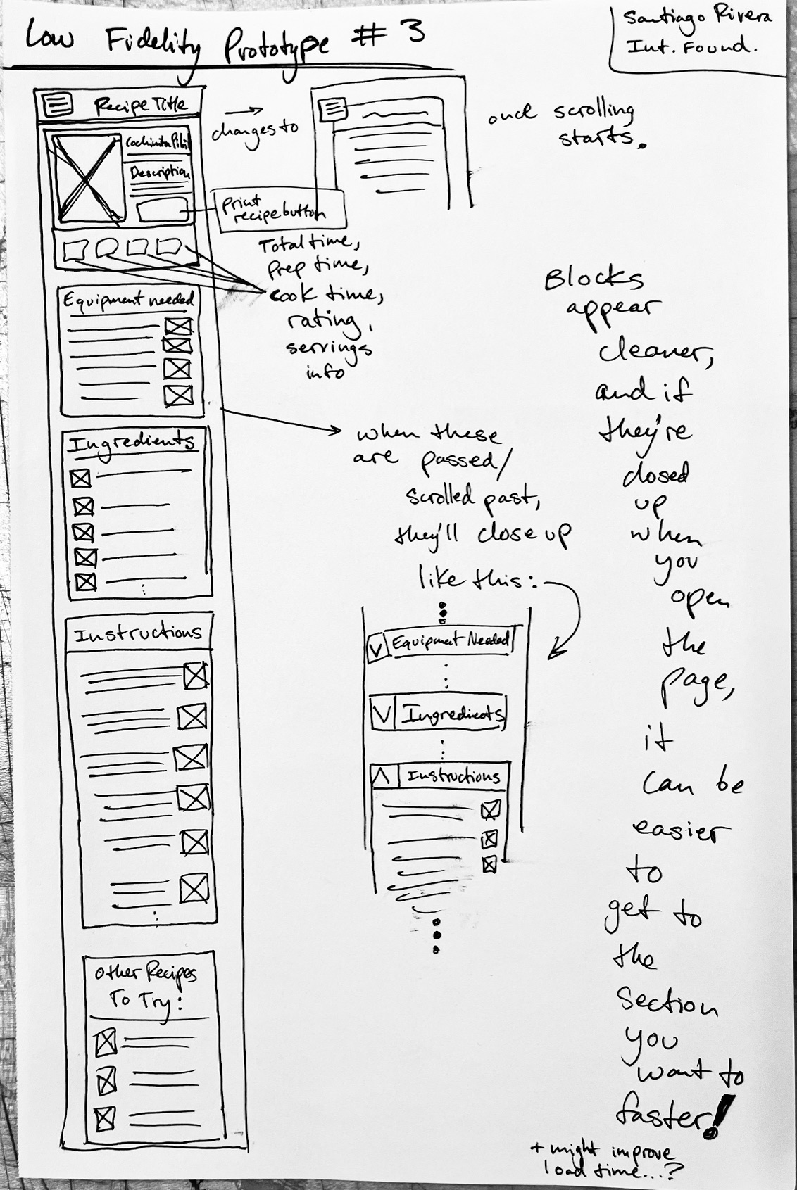 Low Fidelity Prototype 3